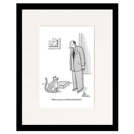 Personalized New Yorker Cartoon Print&ndash;Never, Ever Think Outside the Box