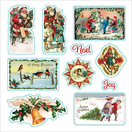 Merry and Bright Christmas Sticker Book (Paperback)