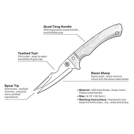 Bartender's Multi-Purpose Knife