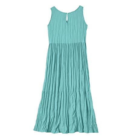 Crinkled Tiered Travel Dress