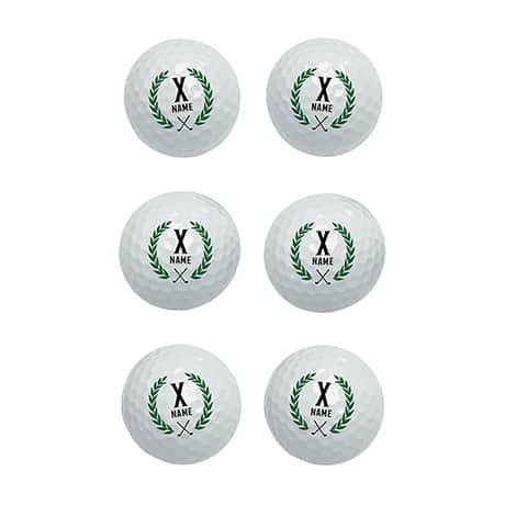 Personalized Golf Balls Set of 6