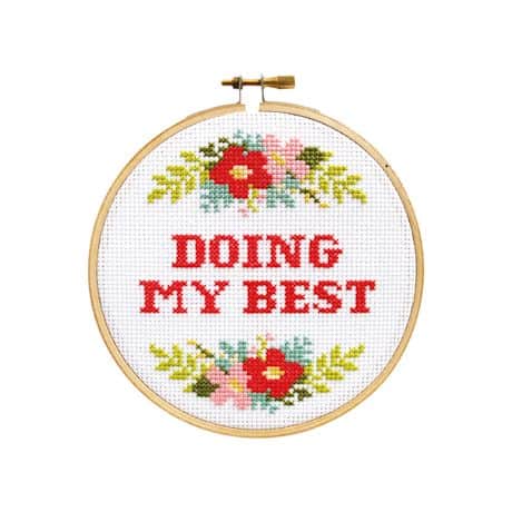 Sarcastic Cross Stitch Kit - Doing My Best