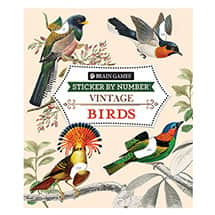 Vintage Birds Sticker by Number