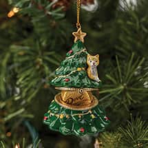 Alternate image Porcelain Surprise Ornament - Cat in Tree