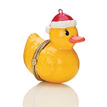 Porcelain Surprise Ornament - Rubber Ducky