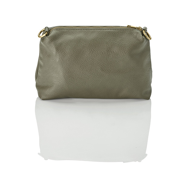 Kayleigh Side Pocket Bucket Bag, Green Opal