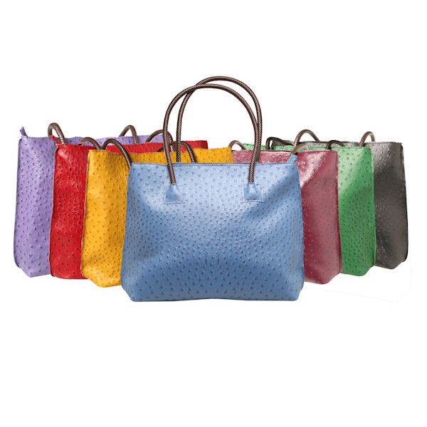 Fregoli, Slim Ostrich Handbag with Detachable Chains