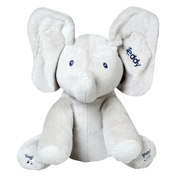 talking elephant plush toy with music