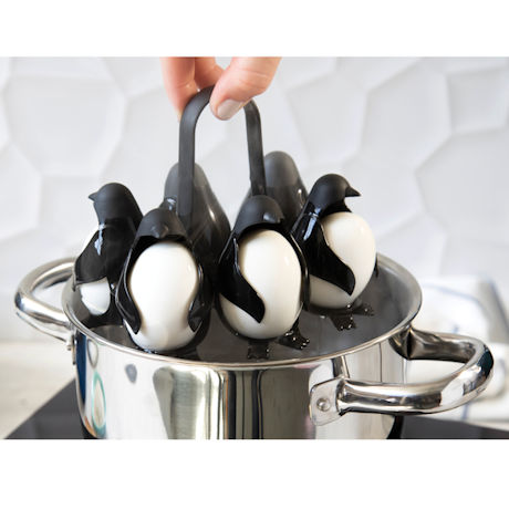 Penguin Shaped Egg Holder For Hard Boiled Eggs Penguin-Shaped Boiled Egg  Cooker