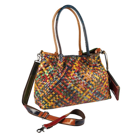 Woven Leather Tote Bag | Signals