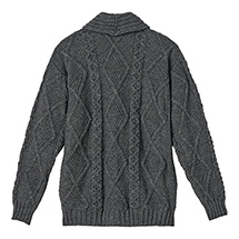 Men's Aran Cardigan - Wool Sweater | 17 Reviews | Signals