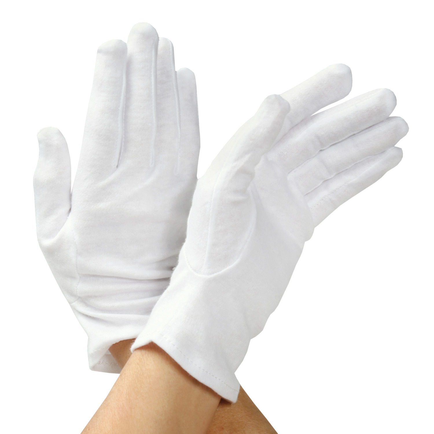 Skin Care White Cotton Gloves - Use After Application of Creams Lotions ...