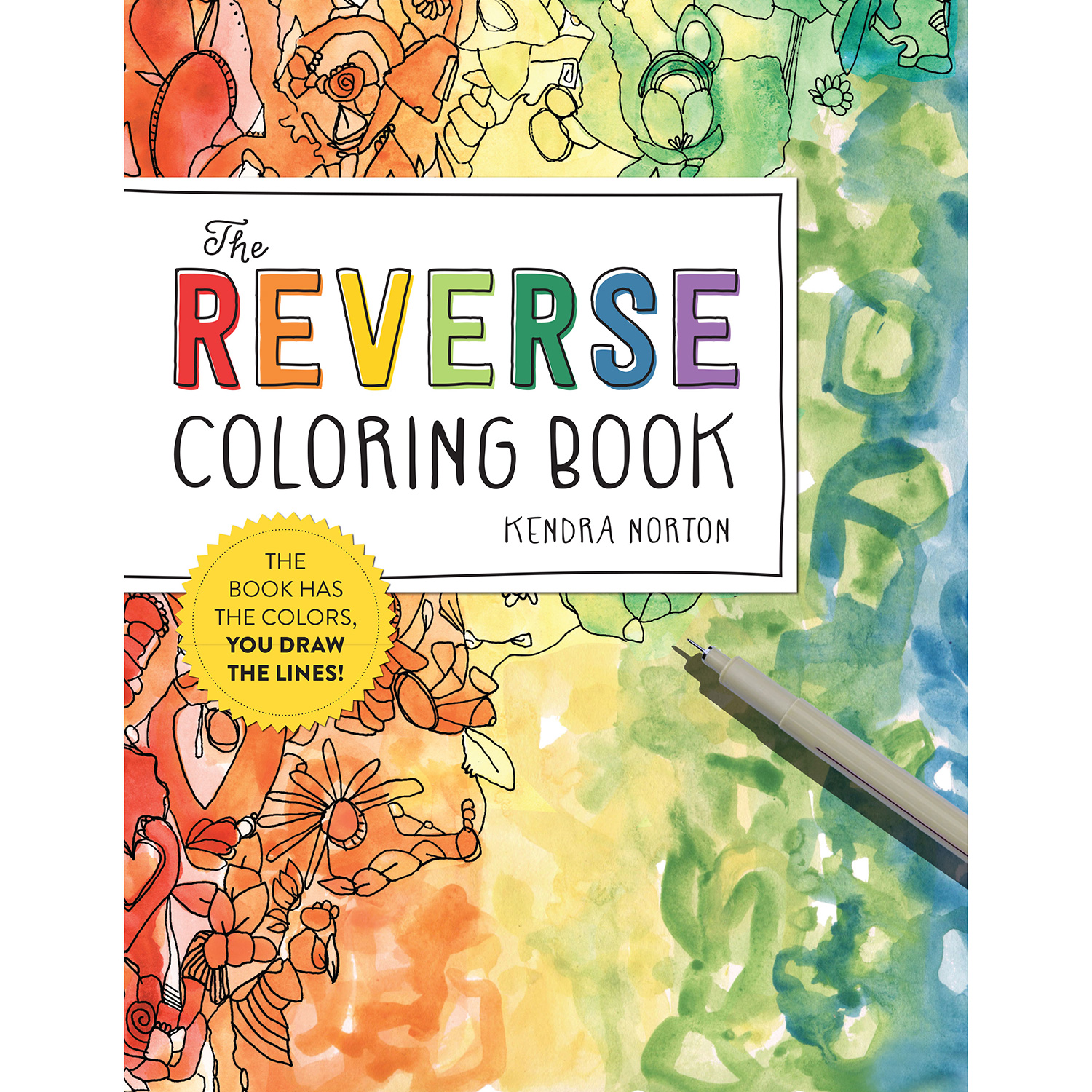 Workman Publishing Co The Reverse Coloring Book