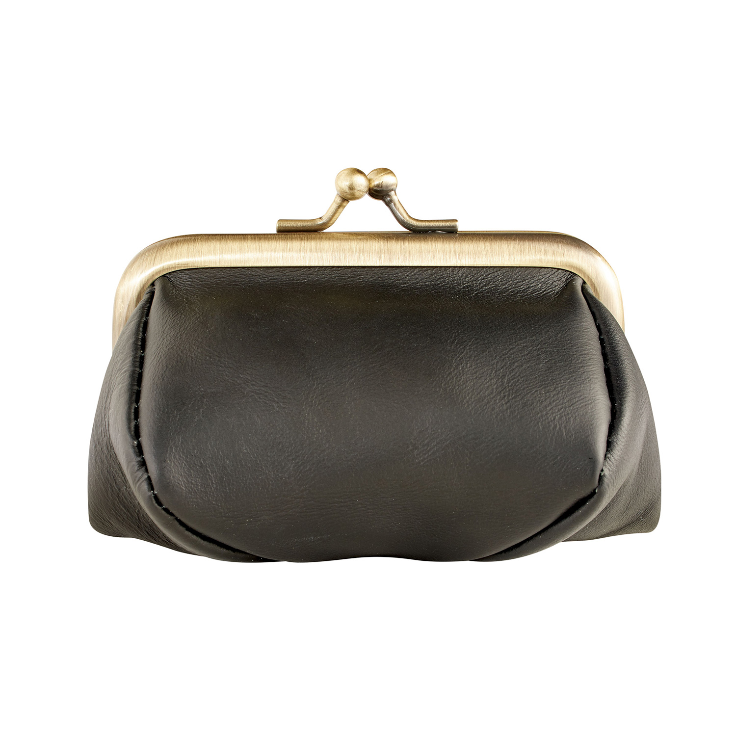 Marshal Womens Leather Kiss Lock Coin Purse at  Women’s Clothing store