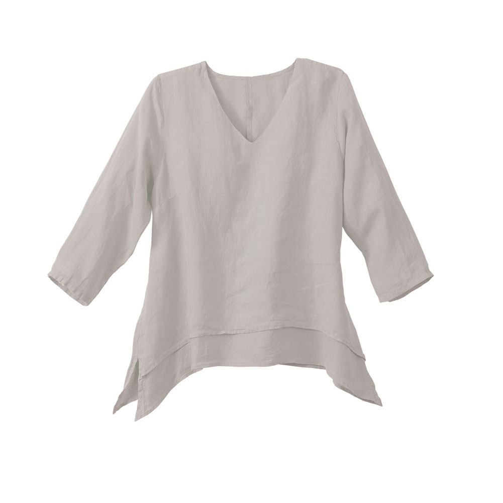 Easy Fit Double Layer Garment Dyed Linen Tunic Top | 46 Reviews | 4. ...