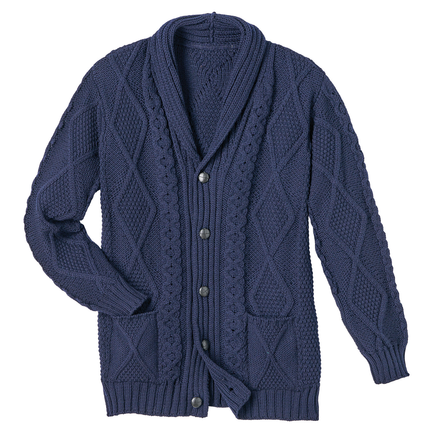 Men's Aran Cardigan - Wool Sweater | 17 Reviews | Signals